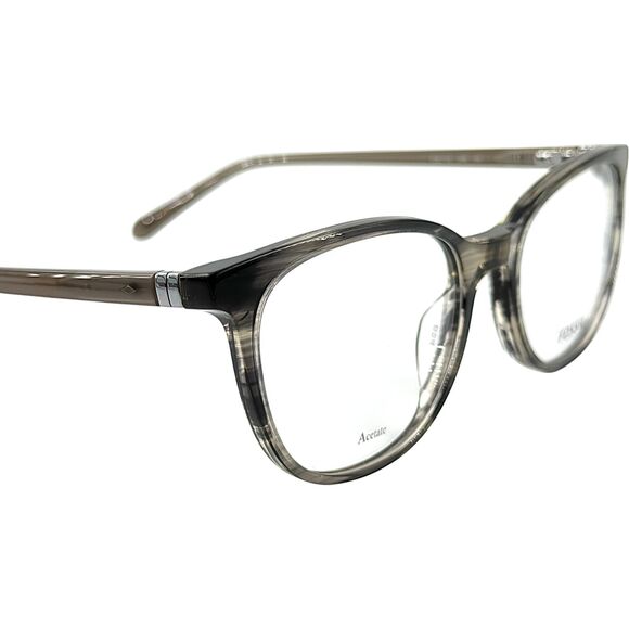 Fossil Fos 7143 Womens Plastic Eyeglass Frame 02W8 Grey Horn 53-18